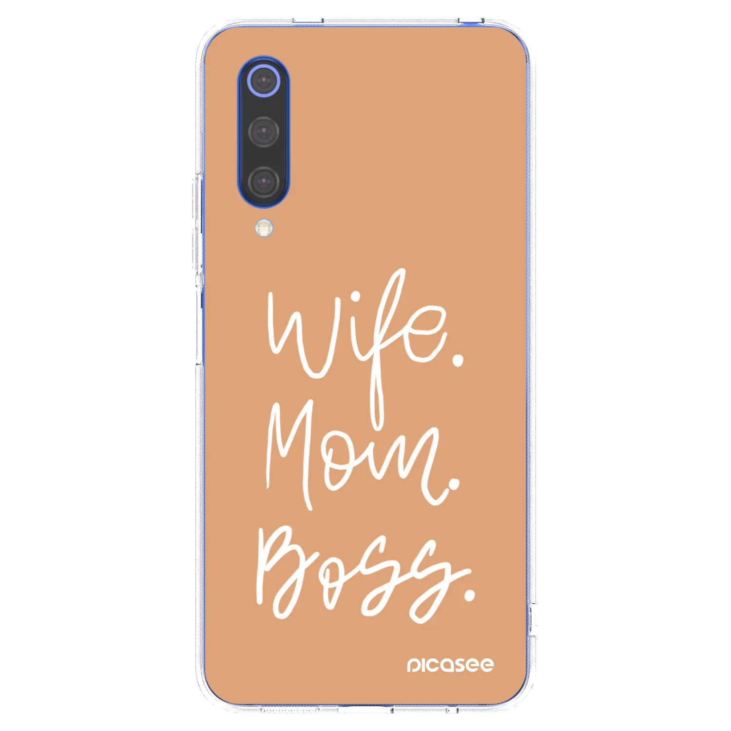 Picasee silikonski prozorni ovitek za Xiaomi Mi 9 SE - Boss Mama
