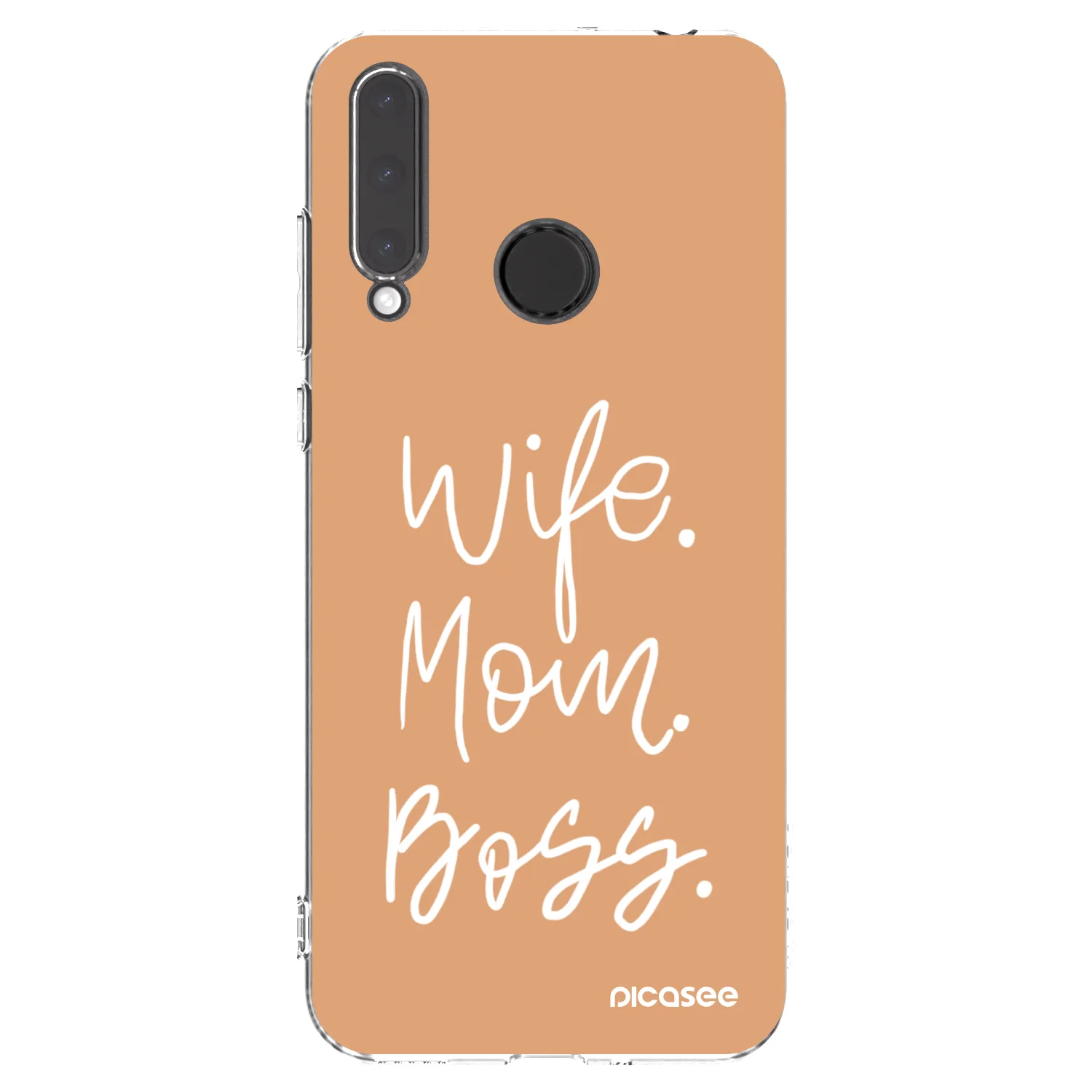 Picasee silikonski prozorni ovitek za Honor 20 Lite - Boss Mama