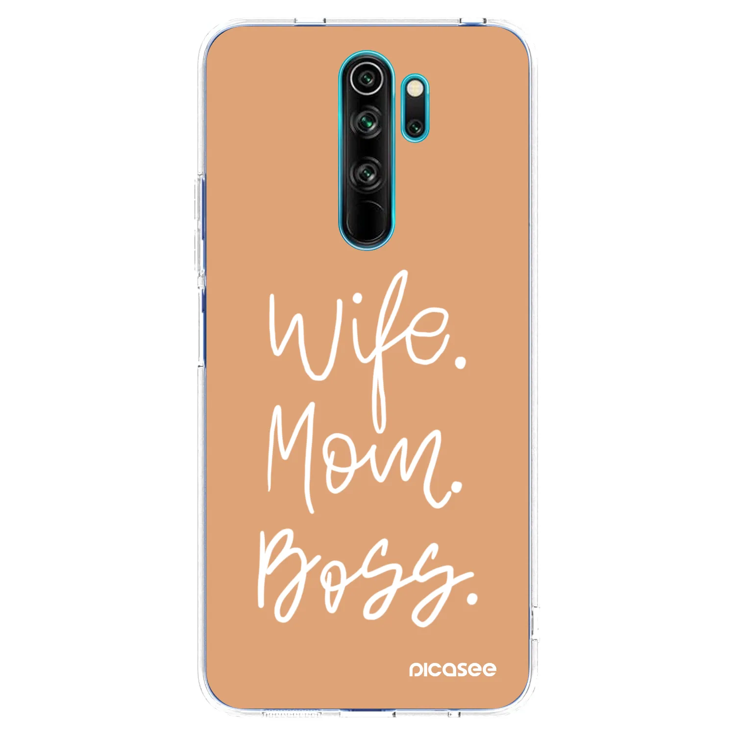 Picasee silikonski prozorni ovitek za Xiaomi Redmi Note 8 Pro - Boss Mama