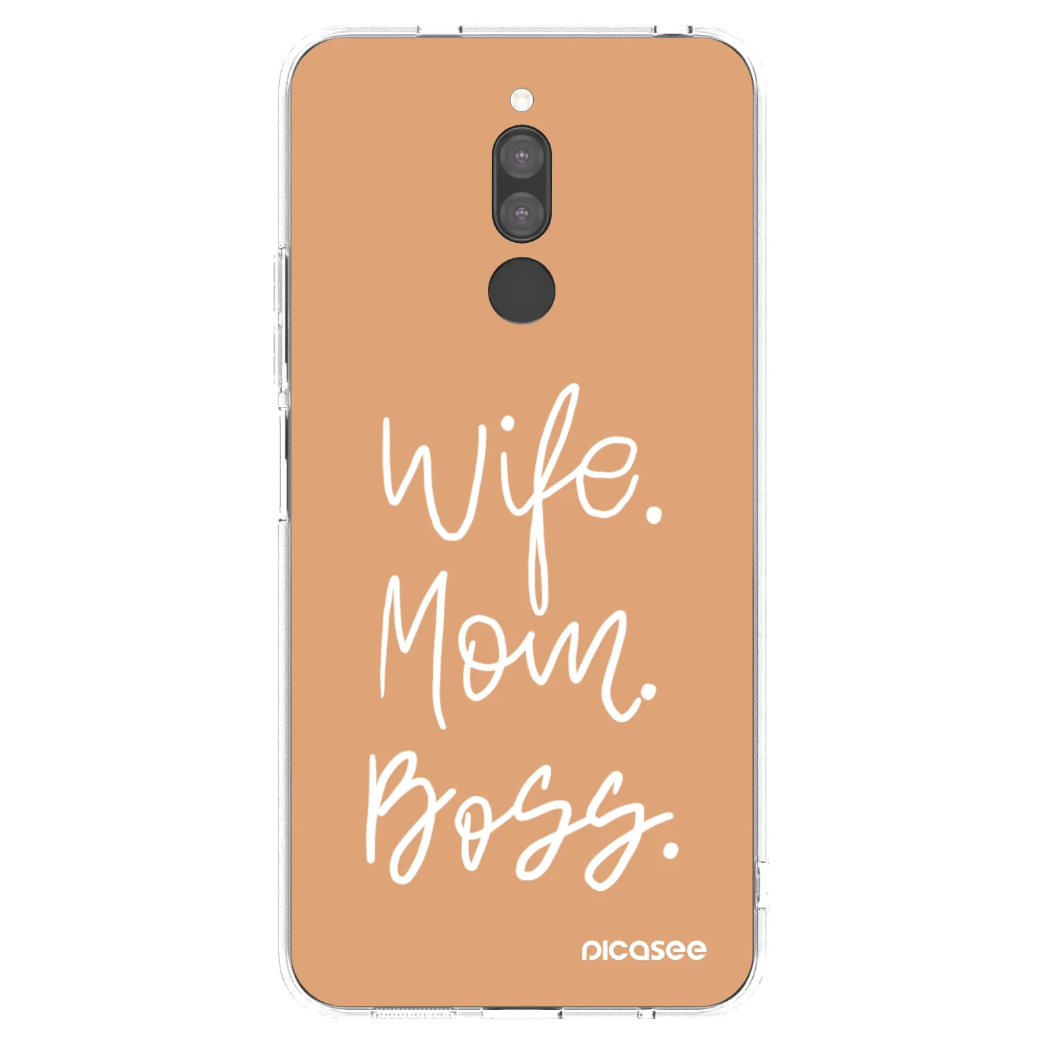 Picasee silikonski prozorni ovitek za Xiaomi Redmi 8 - Boss Mama