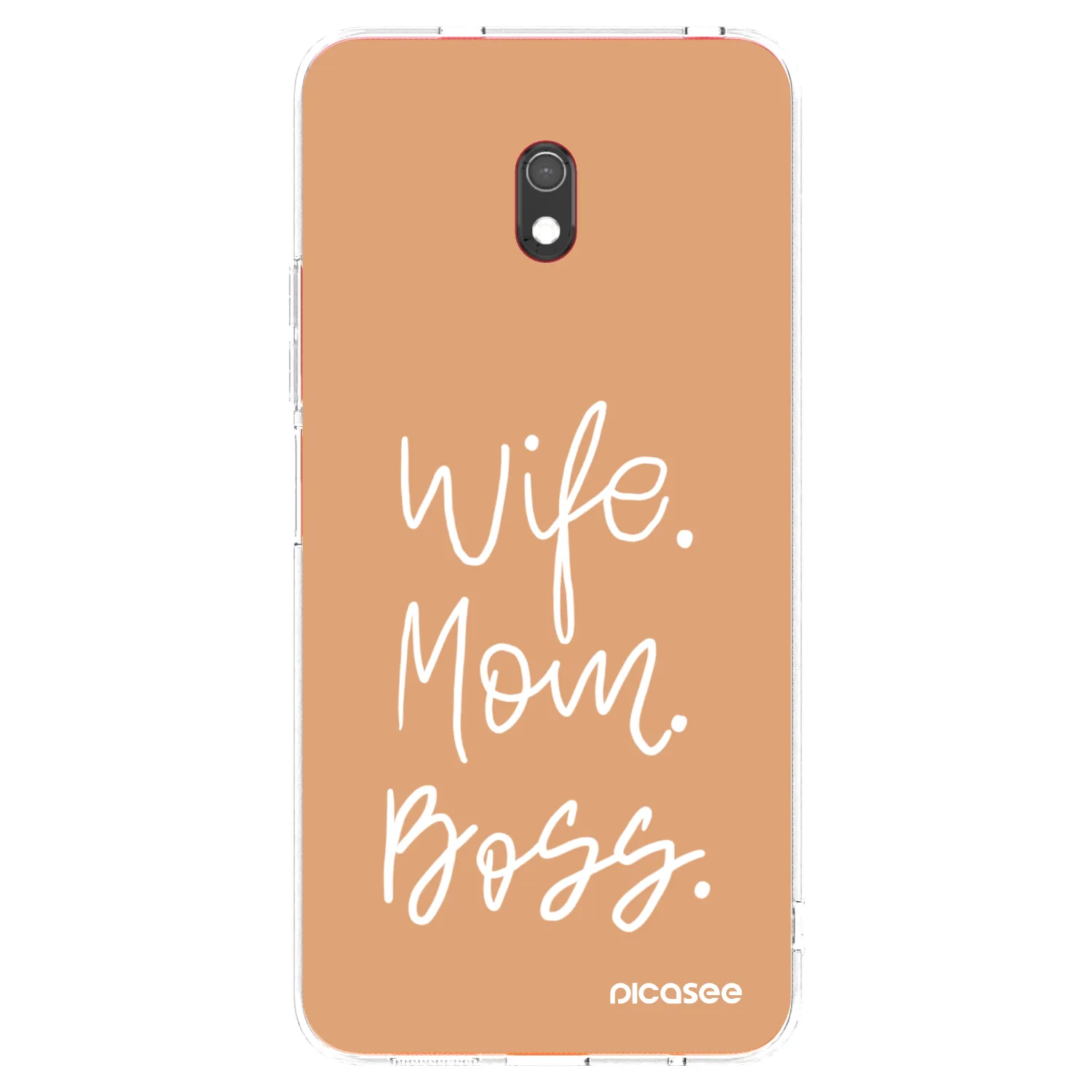 Picasee silikonski prozorni ovitek za Xiaomi Redmi 8A - Boss Mama