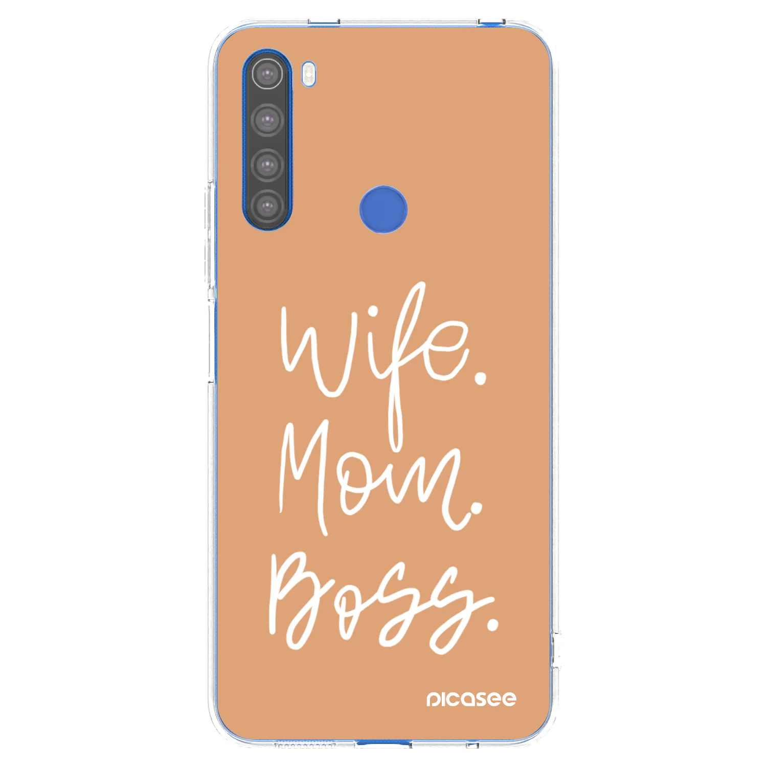 Picasee silikonski prozorni ovitek za Xiaomi Redmi Note 8T - Boss Mama