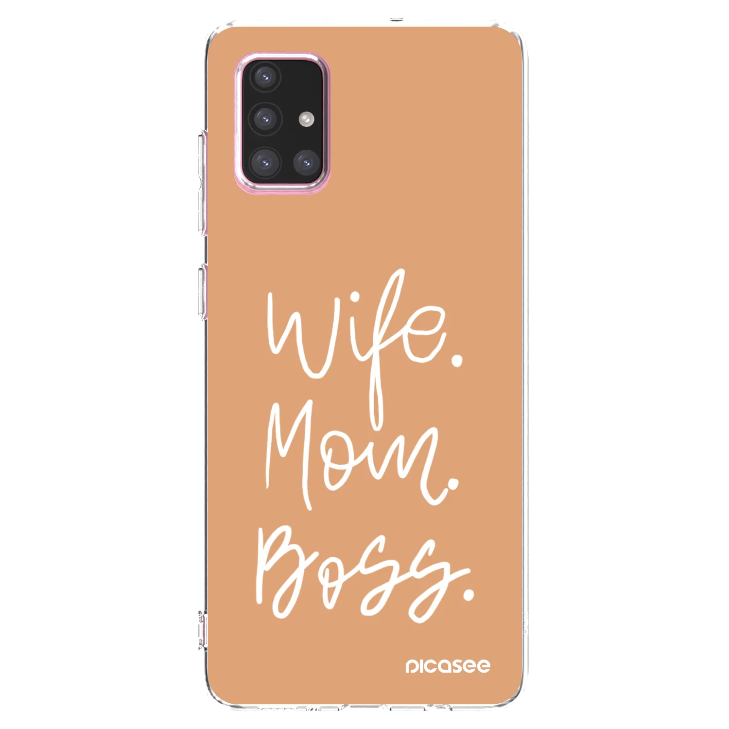Picasee silikonski prozorni ovitek za Samsung Galaxy A71 A715F - Boss Mama