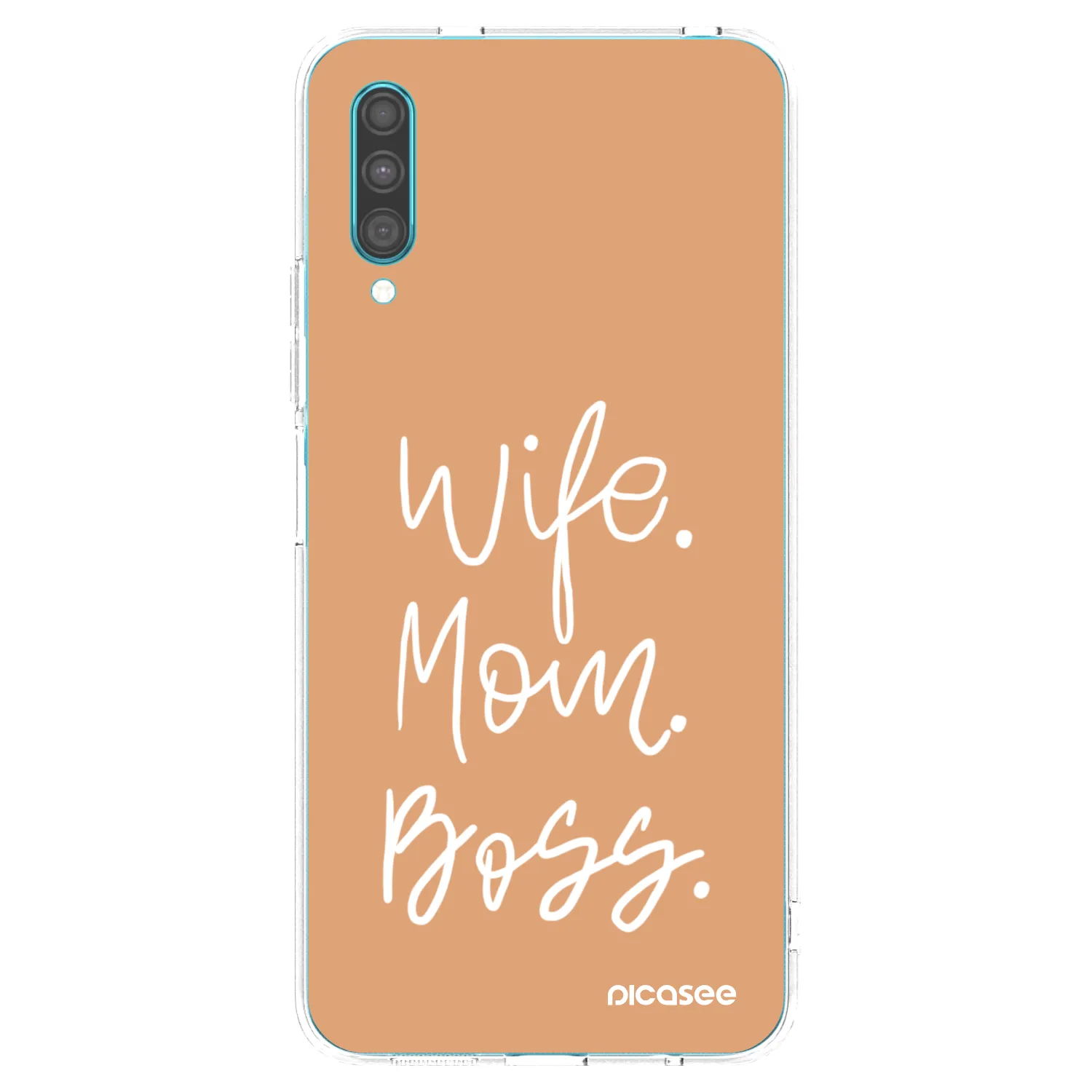 Picasee silikonski prozorni ovitek za Samsung Galaxy A30s A307F - Boss Mama