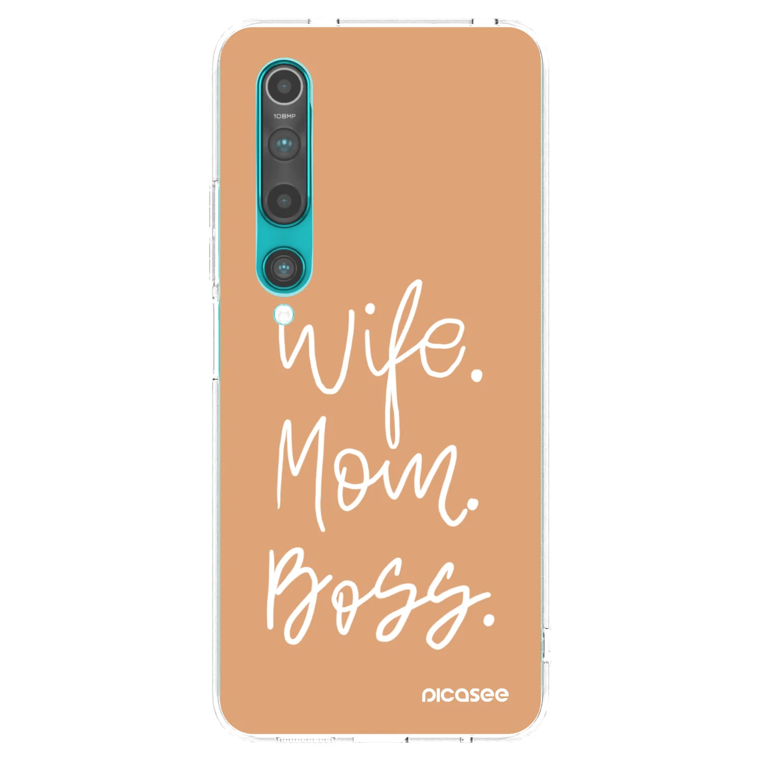 Picasee silikonski prozorni ovitek za Xiaomi Mi 10 - Boss Mama