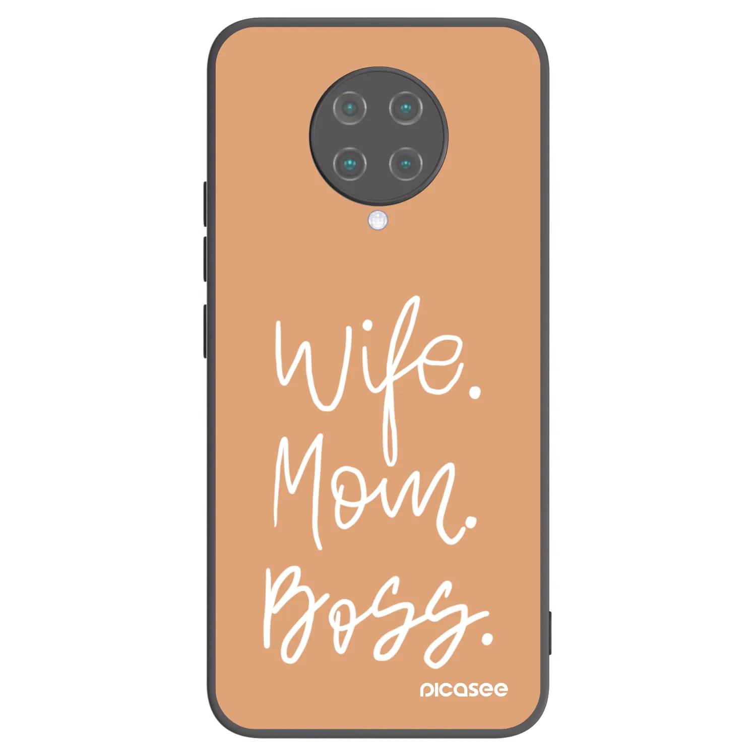 Picasee silikonski črni ovitek za Xiaomi Poco F2 Pro - Boss Mama