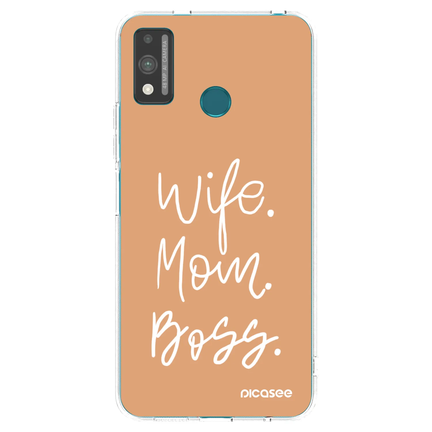 Picasee silikonski prozorni ovitek za Honor 9X Lite - Boss Mama