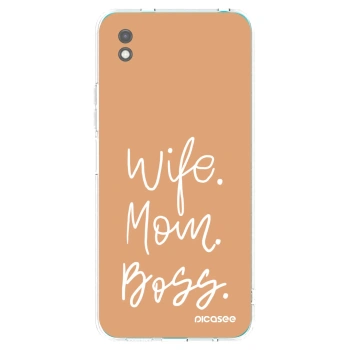 Picasee silikonski črni ovitek za Xiaomi Redmi 9A - Boss Mama