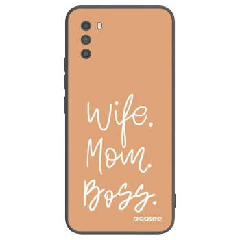 Picasee silikonski črni ovitek za Xiaomi Poco M3 - Boss Mama