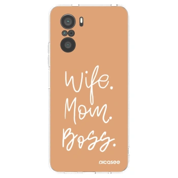 Picasee silikonski prozorni ovitek za Xiaomi Poco F3 - Boss Mama