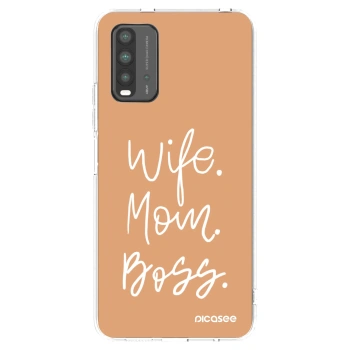 Picasee silikonski prozorni ovitek za Xiaomi Redmi 9T - Boss Mama
