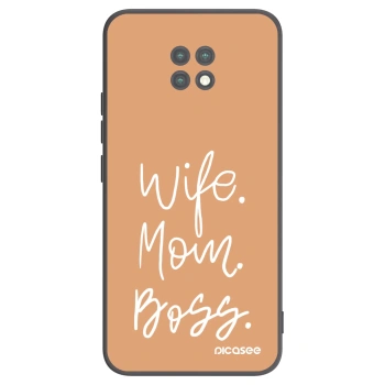 Picasee silikonski črni ovitek za Xiaomi Redmi Note 9T - Boss Mama