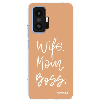 Picasee silikonski prozorni ovitek za Xiaomi 11T - Boss Mama