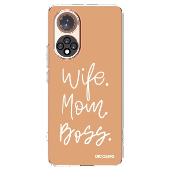 Picasee silikonski prozorni ovitek za Huawei Nova 9 - Boss Mama