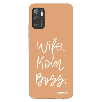 Picasee silikonski prozorni ovitek za Xiaomi Poco M3 Pro 5G - Boss Mama