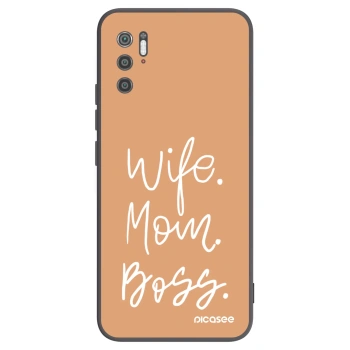 Picasee silikonski črni ovitek za Xiaomi Poco M3 Pro 5G - Boss Mama