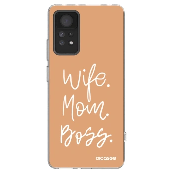 Picasee silikonski prozorni ovitek za Xiaomi Redmi Note 11 Pro 5G - Boss Mama
