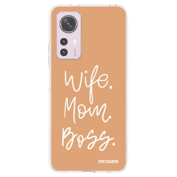 Picasee silikonski prozorni ovitek za Xiaomi 12 - Boss Mama