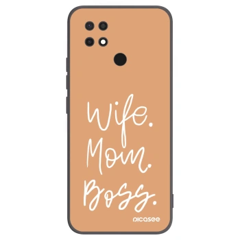 Picasee silikonski črni ovitek za Xiaomi Redmi 10C - Boss Mama
