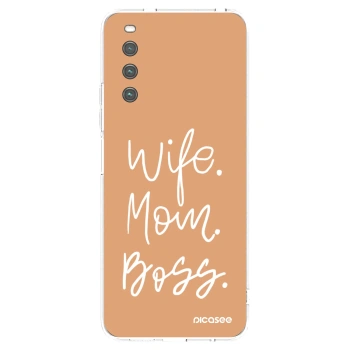 Picasee silikonski prozorni ovitek za Sony Xperia 10 IV 5G - Boss Mama