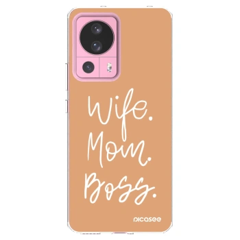 Picasee silikonski prozorni ovitek za Xiaomi 13 Lite - Boss Mama
