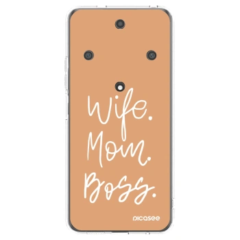 Picasee silikonski prozorni ovitek za Honor Magic5 Lite 5G - Boss Mama