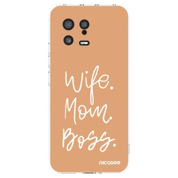 Picasee silikonski prozorni ovitek za Xiaomi 13 - Boss Mama