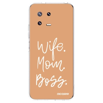 Picasee silikonski prozorni ovitek za Xiaomi 13 Pro - Boss Mama