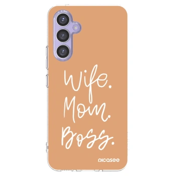 Picasee silikonski prozorni ovitek za Samsung Galaxy A54 5G A546B - Boss Mama