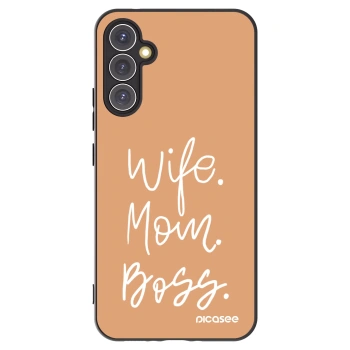 Picasee silikonski črni ovitek za Samsung Galaxy A34 5G A346B - Boss Mama
