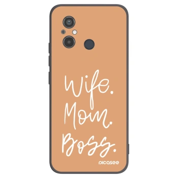 Picasee silikonski črni ovitek za Xiaomi Redmi 12C - Boss Mama