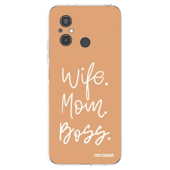Picasee silikonski prozorni ovitek za Xiaomi Redmi 12C - Boss Mama