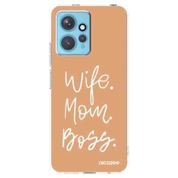 Picasee silikonski prozorni ovitek za Xiaomi Redmi Note 12 4G - Boss Mama