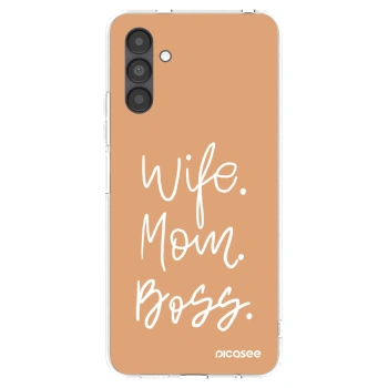 Picasee silikonski prozorni ovitek za Samsung Galaxy A04s A047F - Boss Mama