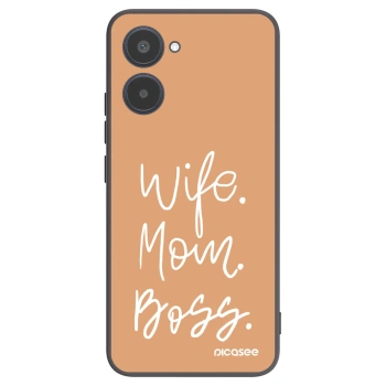 Picasee silikonski črni ovitek za Realme 10 4G - Boss Mama