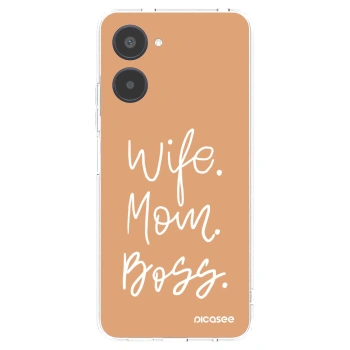Picasee silikonski prozorni ovitek za Realme 10 4G - Boss Mama