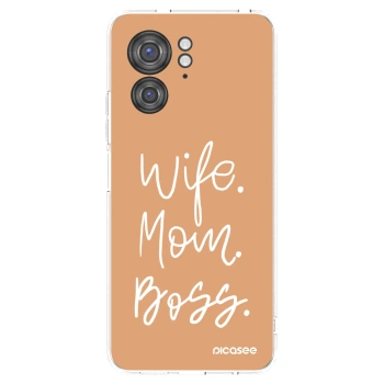 Picasee silikonski prozorni ovitek za Motorola Edge 40 - Boss Mama