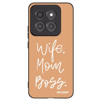 Picasee silikonski črni ovitek za Xiaomi 14 Pro - Boss Mama