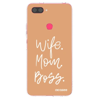 Picasee silikonski prozorni ovitek za Xiaomi Mi 8 Lite - Boss Mama