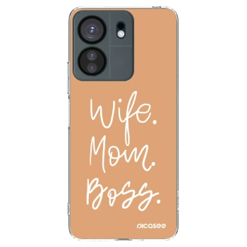 Picasee silikonski prozorni ovitek za Xiaomi Redmi 13C 4G - Boss Mama