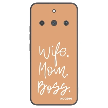 Picasee silikonski črni ovitek za Realme 11 Pro+ - Boss Mama