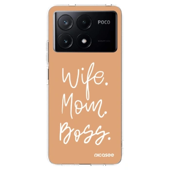 Picasee silikonski prozorni ovitek za Xiaomi Poco X6 Pro - Boss Mama