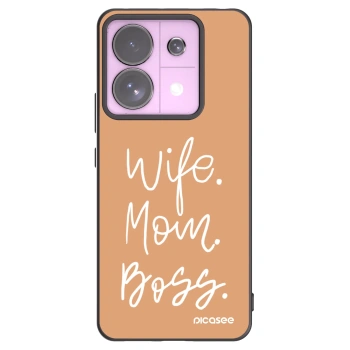 Picasee silikonski črni ovitek za Xiaomi Redmi Note 13 Pro 5G - Boss Mama