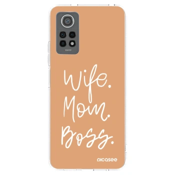Picasee silikonski prozorni ovitek za Xiaomi Redmi Note 12 Pro 4G - Boss Mama