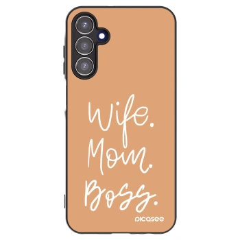 Picasee silikonski črni ovitek za Samsung Galaxy A15 A156B 5G - Boss Mama