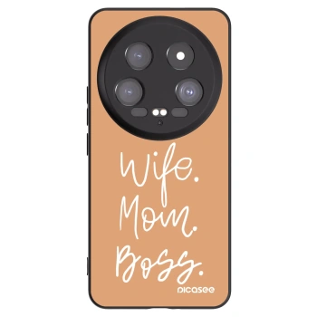 Picasee silikonski črni ovitek za Xiaomi 14 Ultra - Boss Mama
