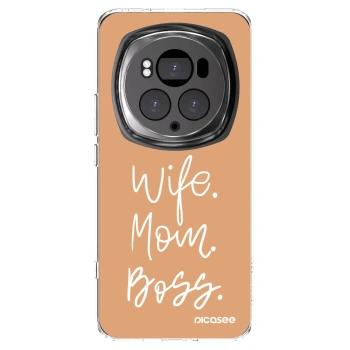 Picasee silikonski prozorni ovitek za Honor Magic6 Pro - Boss Mama