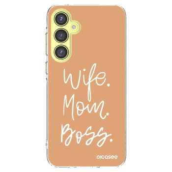Picasee silikonski prozorni ovitek za Samsung Galaxy A35 5G A356B - Boss Mama