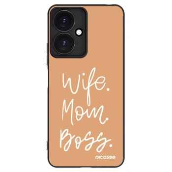 Picasee silikonski črni ovitek za Xiaomi Redmi 13C 5G - Boss Mama