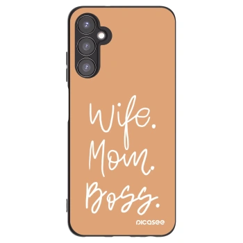 Picasee silikonski črni ovitek za Samsung Galaxy A05s A057G - Boss Mama